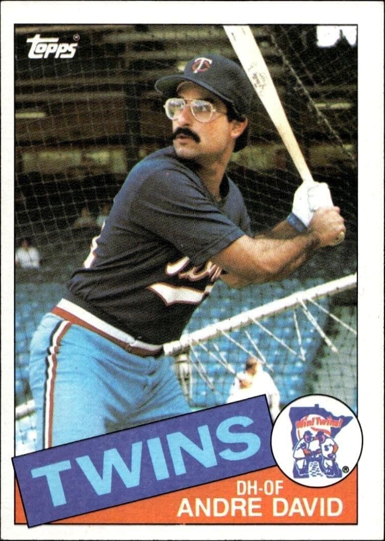1985 Topps Andre David #43 baseball trading card front