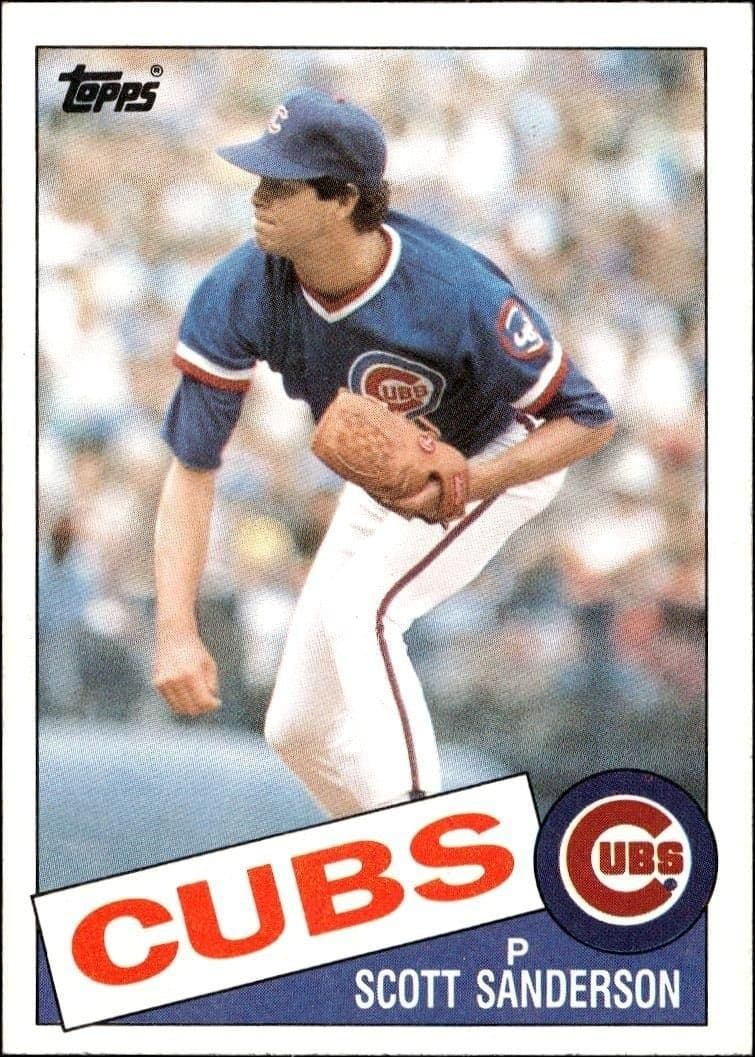 1985 Topps Scott Sanderson #616 trading card