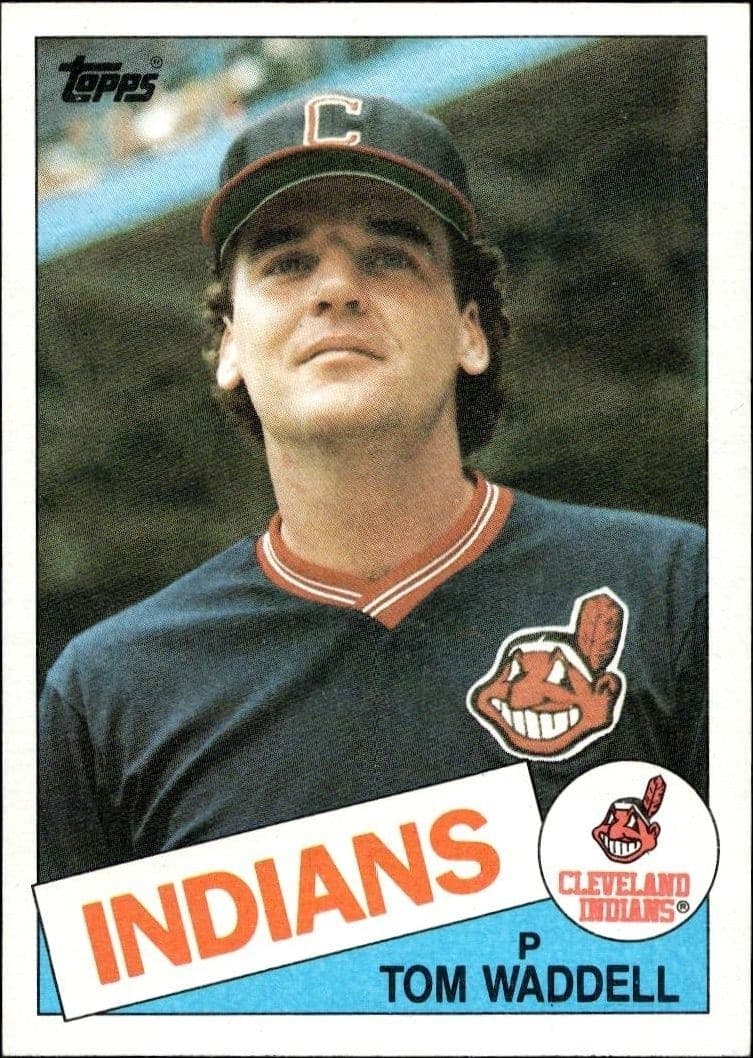 1985 Topps Tom Waddell #453 baseball trading card front