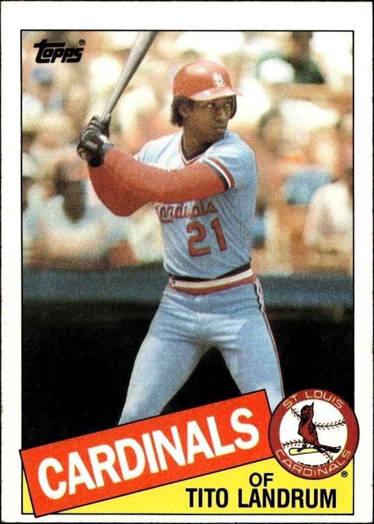 1985 Topps Tito Landrum #33 trading card