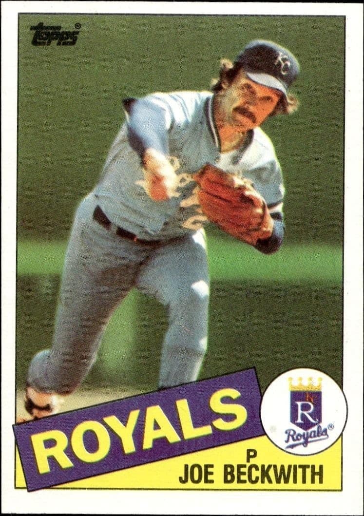 1985 Topps Joe Beckwith #77 trading card