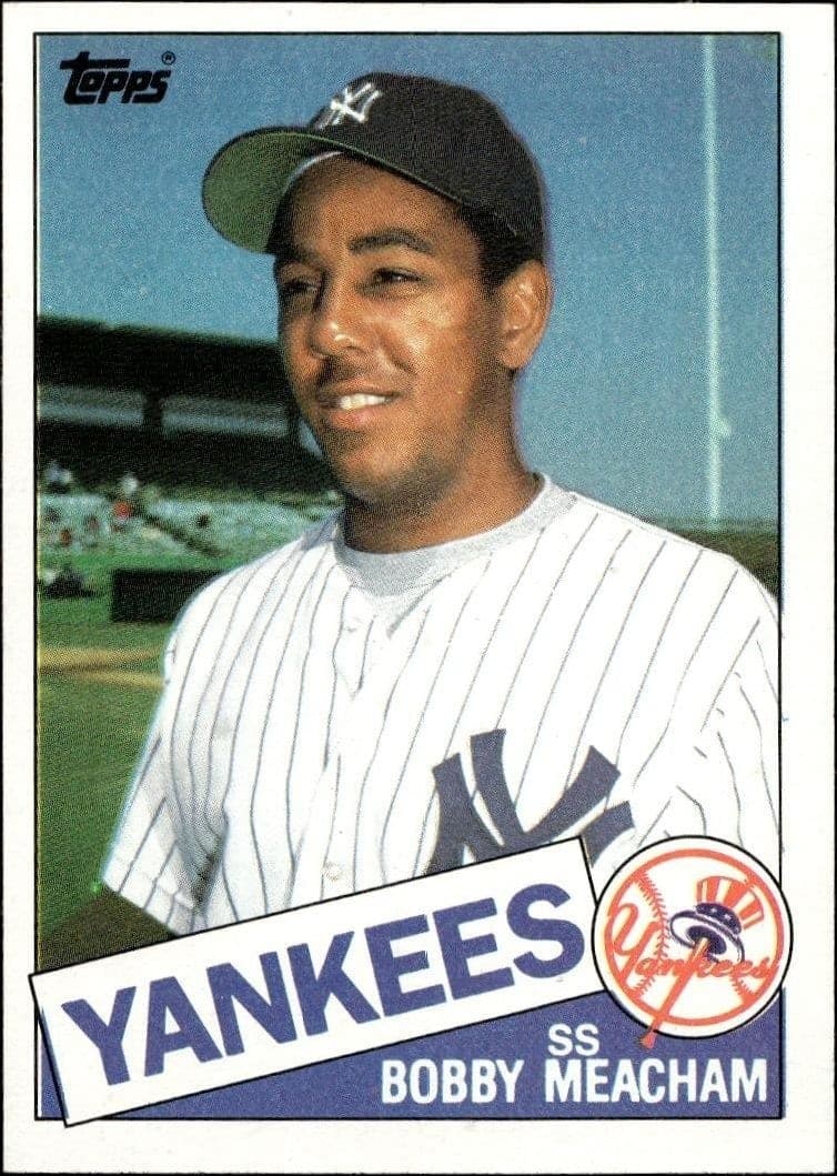 1985 Topps Bobby Meacham #16 baseball trading card front