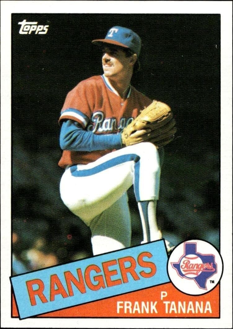 1985 Topps Frank Tanana #55 baseball trading card front