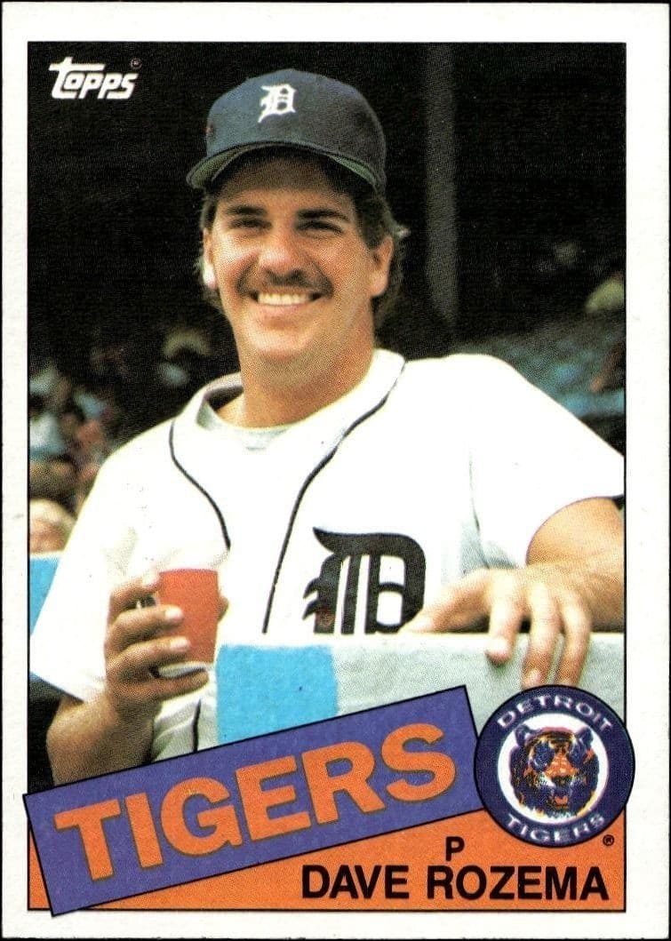 1985 Topps Dave Rozema #47 baseball trading card front