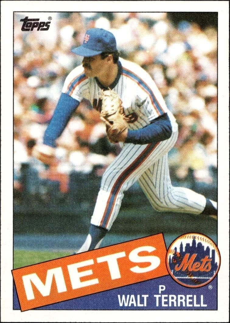 1985 Topps Walt Terrell #287 trading card