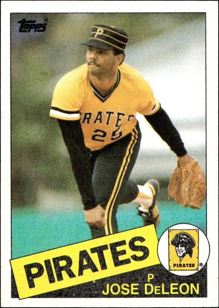 1986 Topps Jose DeLeon #385 trading card