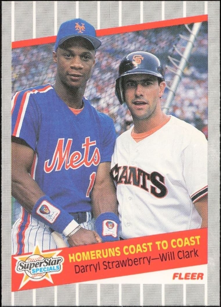1989 Fleer Darryl Strawberry #632 trading card