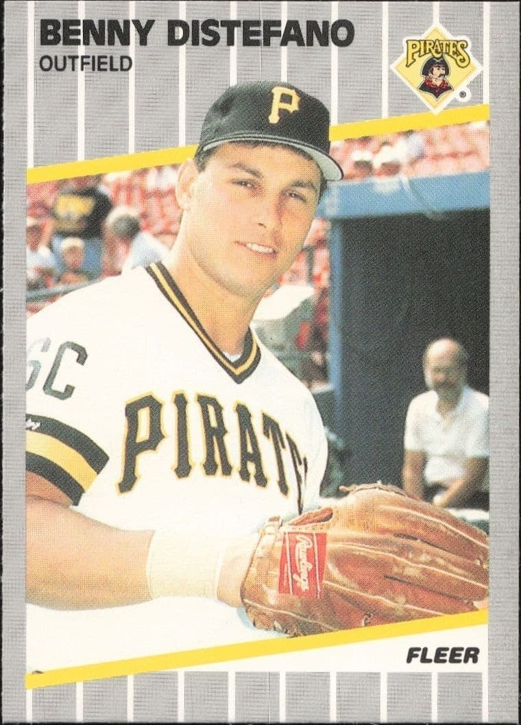 1989 Fleer Benny Distefano #205 baseball trading card front
