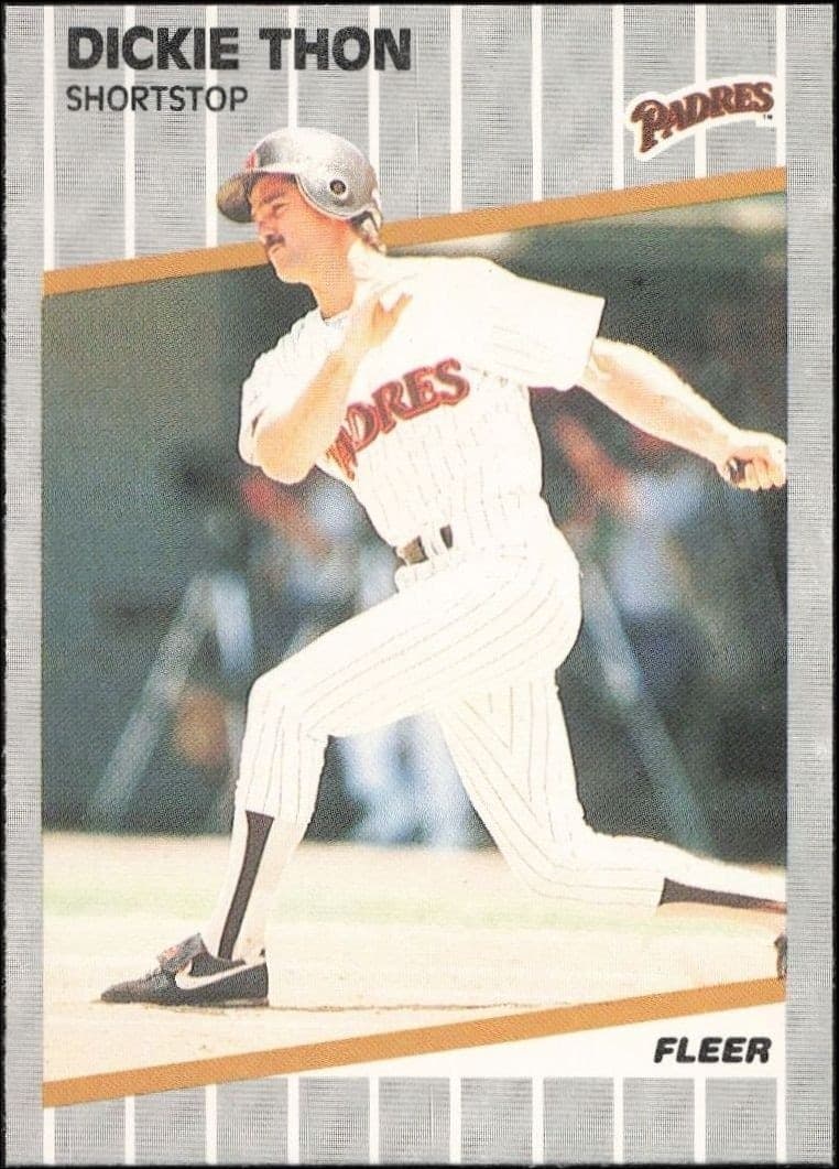1989 Fleer Dickie Thon #320 trading card