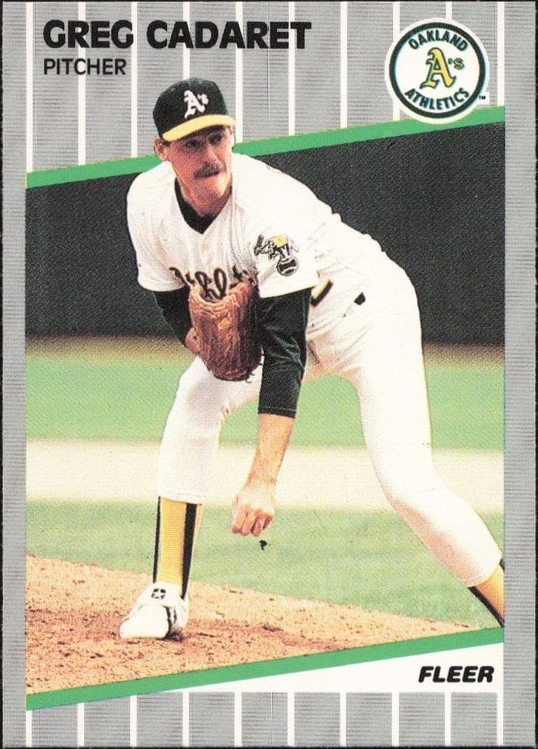 1989 Fleer Greg Cadaret #4 trading card