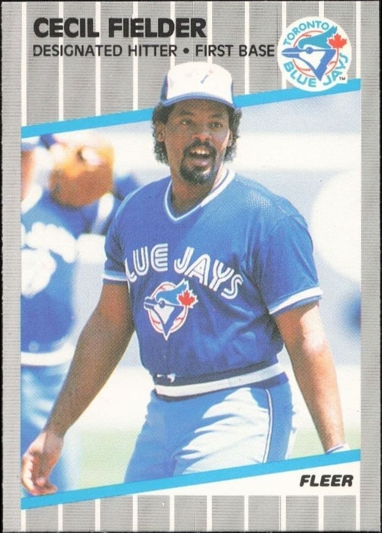 1989 Fleer Cecil Fielder #232 baseball trading card front
