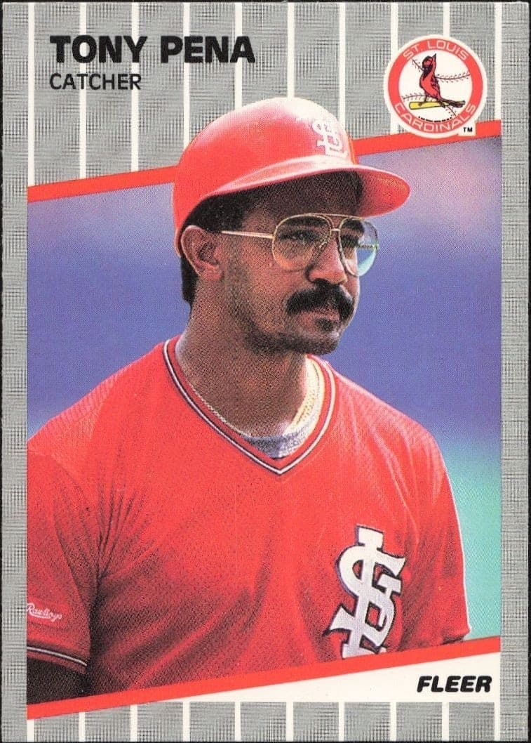 1989 Fleer Tony Pena #460 baseball trading card front