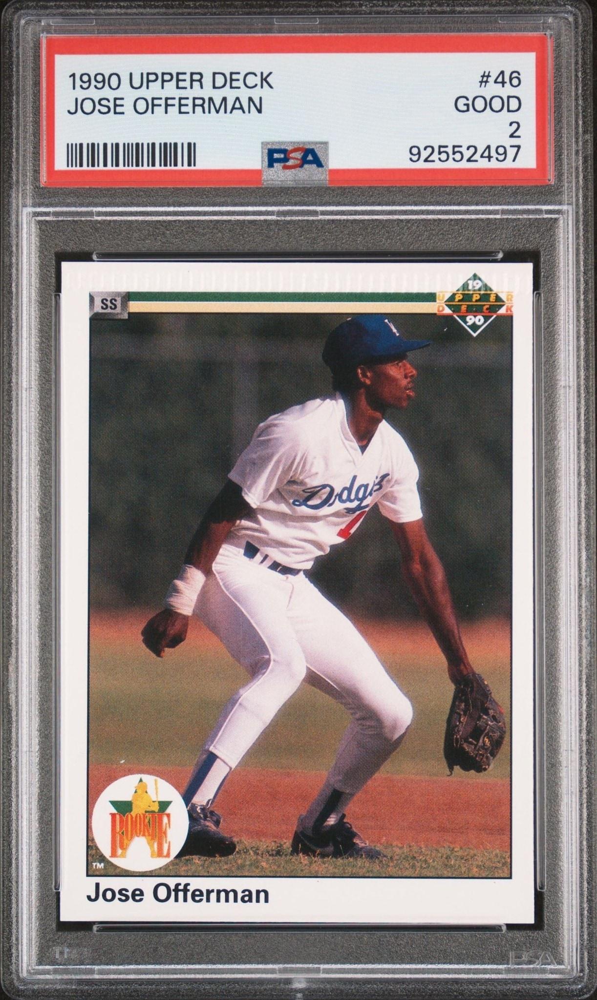 1990 Upper-Deck Low Number Jose Offerman #46 trading card