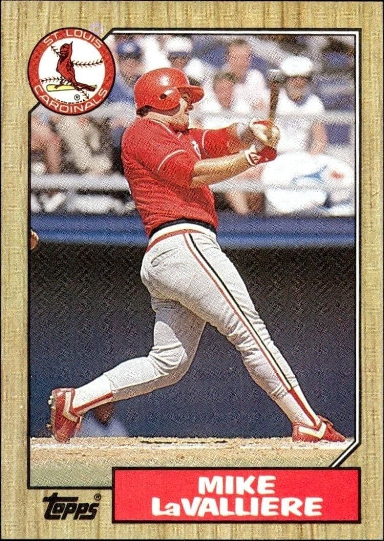 1987 Topps Mike LaValliere #162 trading card