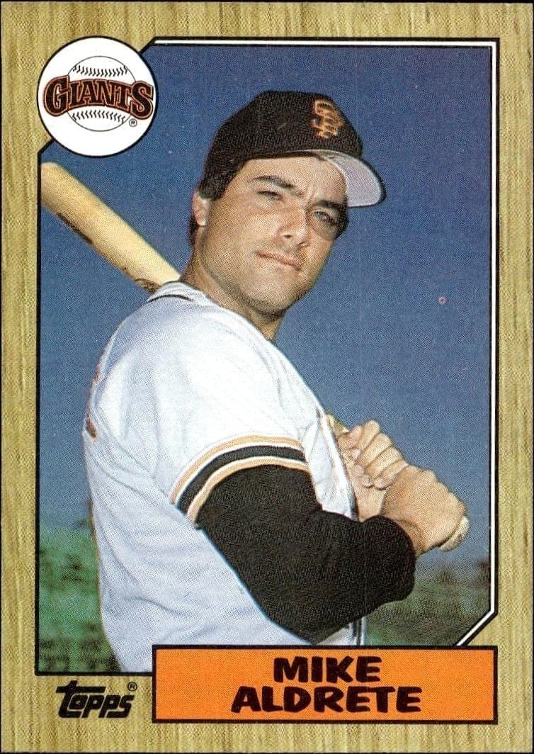 1987 Topps Mike Aldrete #71 trading card