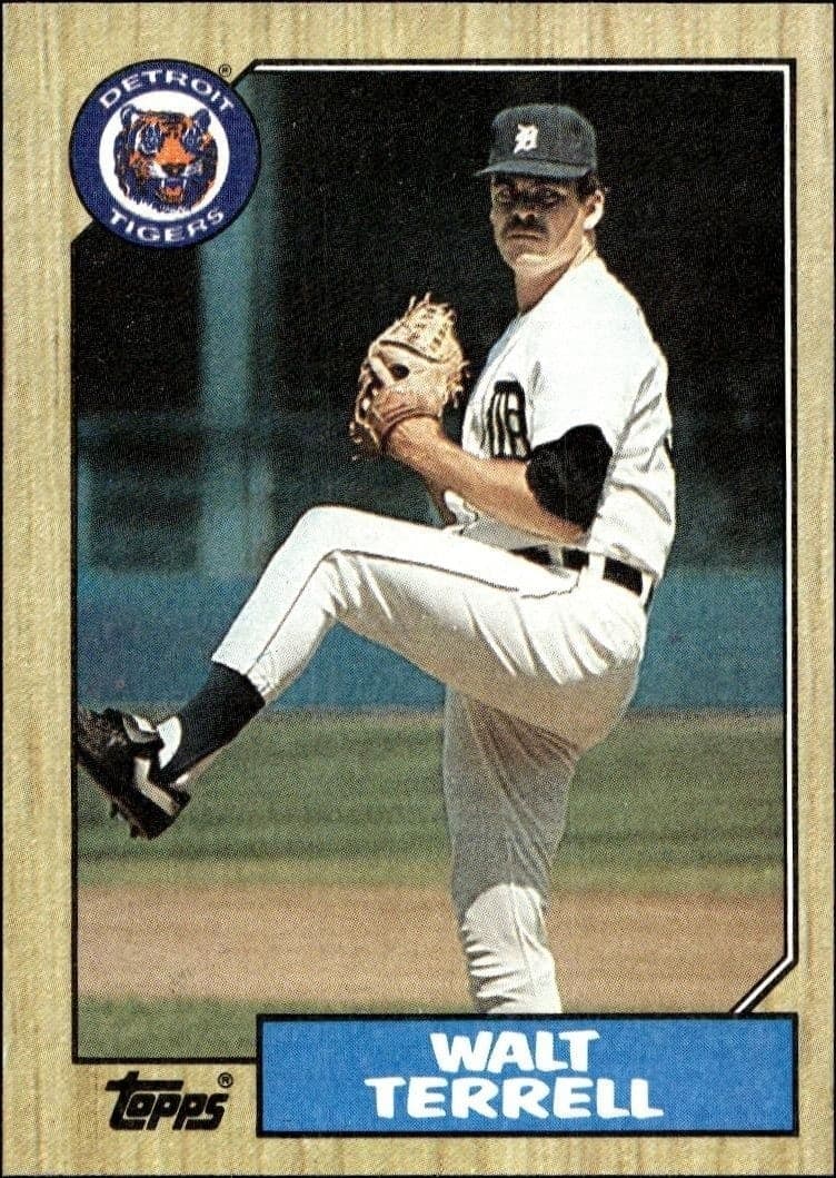 1987 Topps Walt Terrell #72 trading card