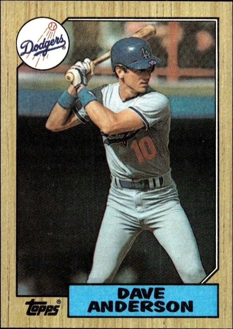 1987 Topps Dave Anderson #73 trading card