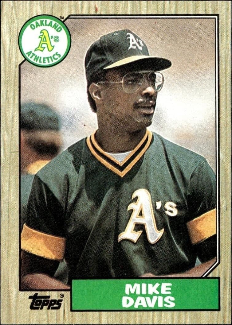 1987 Topps Mike Davis #83 trading card