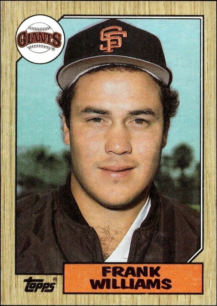 1987 Topps Frank Williams #96 trading card
