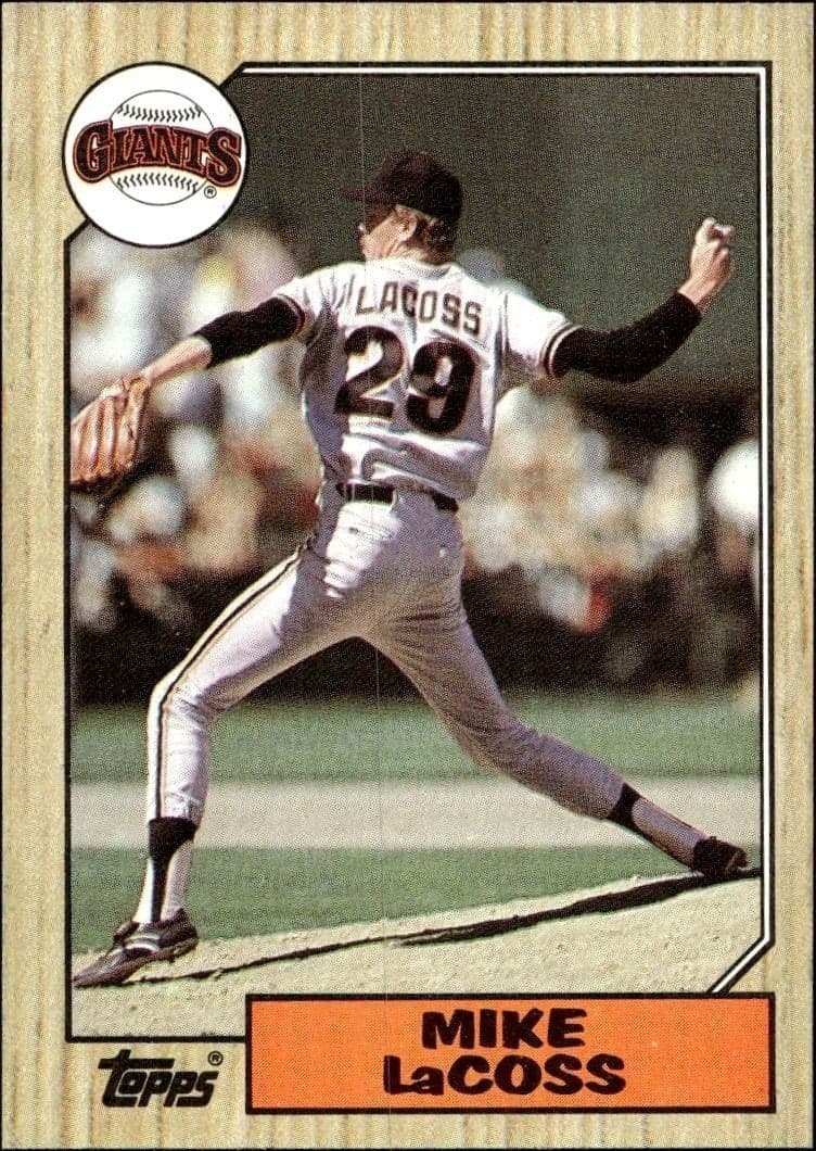 1987 Topps Mike LaCoss #151 trading card