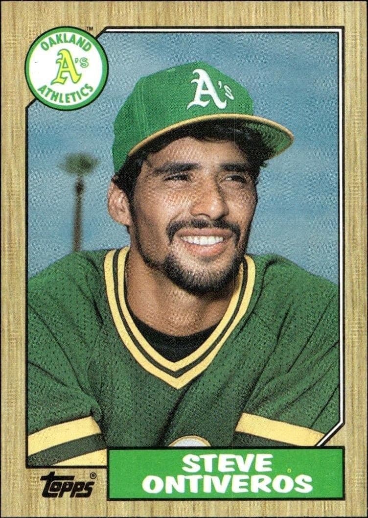 1987 Topps Steve Ontiveros #161 trading card