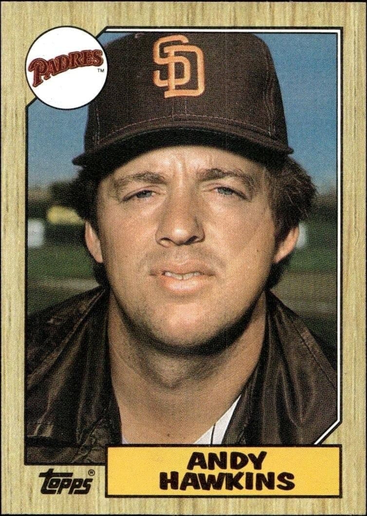 1987 Topps Andy Hawkins #183 trading card