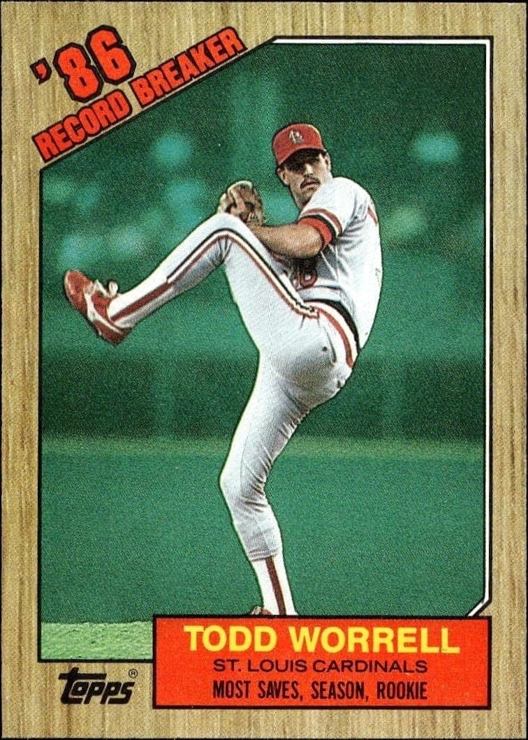 1987 Topps Todd Worrell #7 trading card