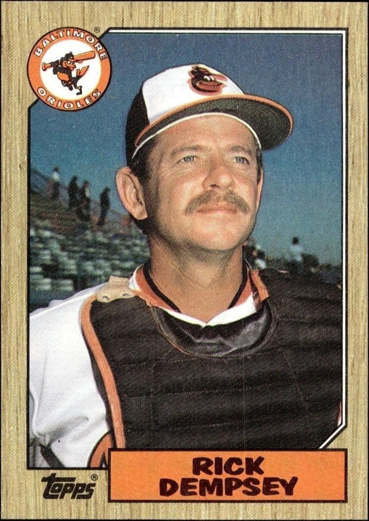 1987 Topps Rick Dempsey #28 trading card