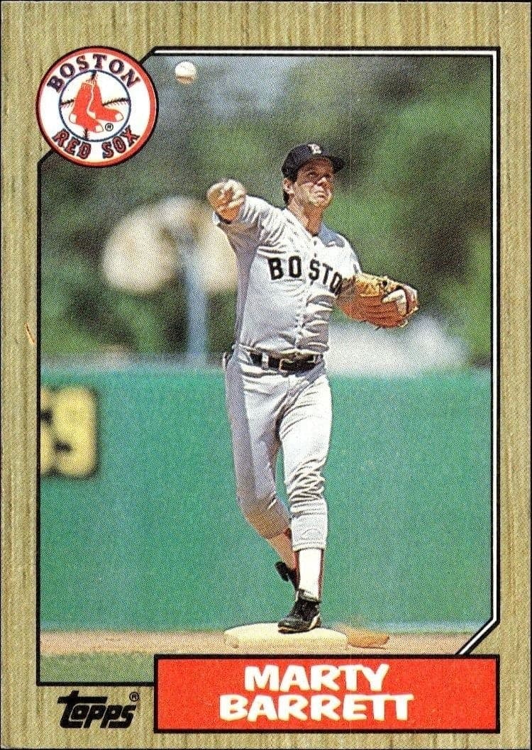 1987 Topps Marty Barrett #39 trading card