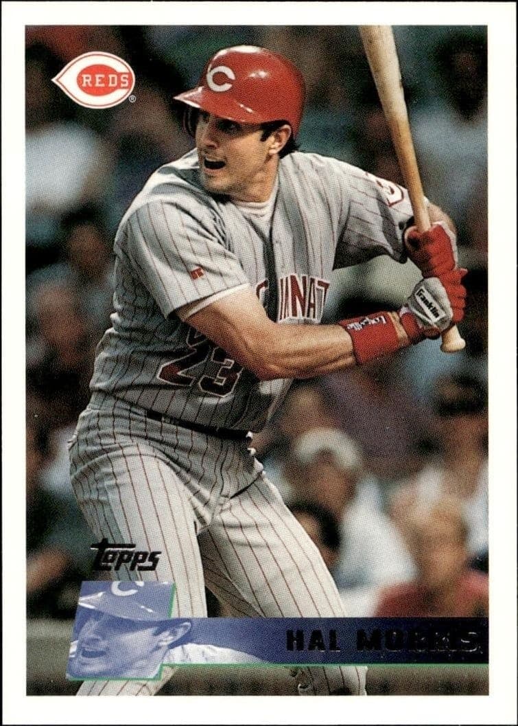 1996 Topps Series 1 Hal Morris #158 trading card