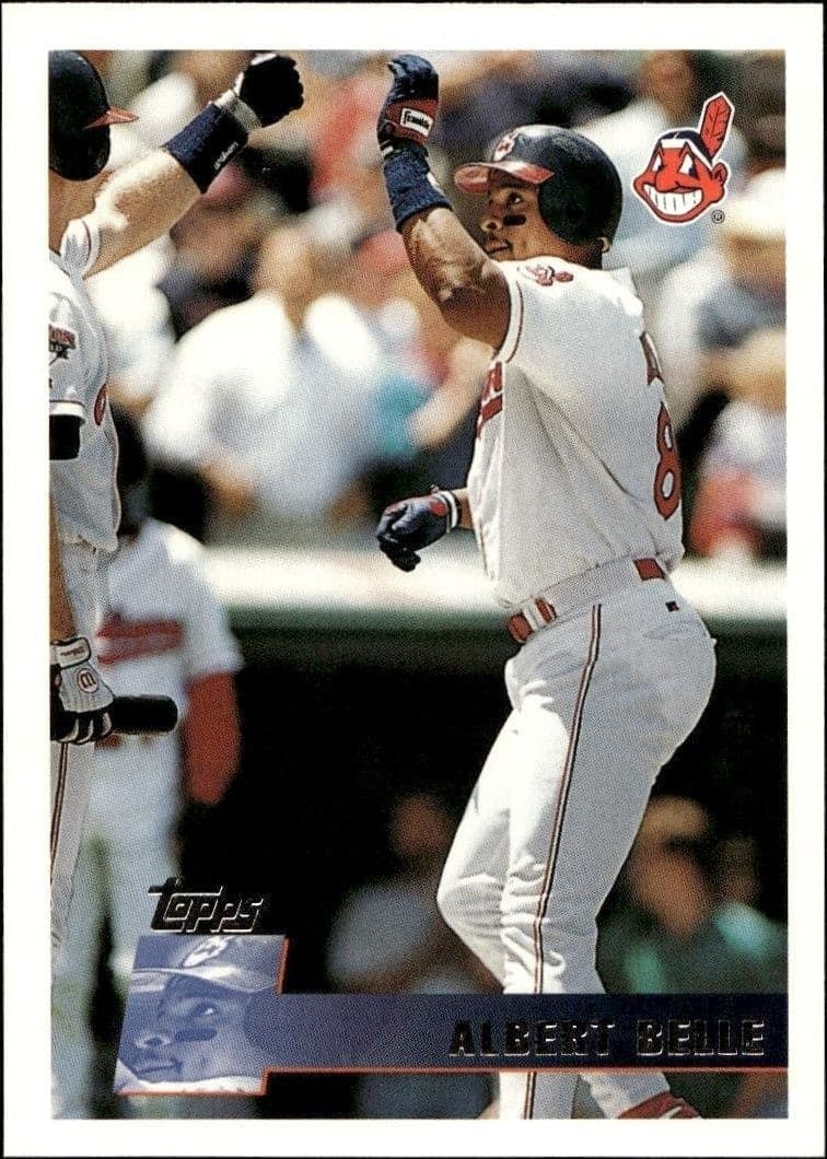 1996 Topps Series 1 Albert Belle #45 trading card