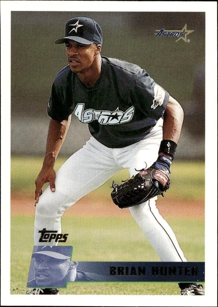 1996 Topps Series 2 Brian Hunter #268 trading card