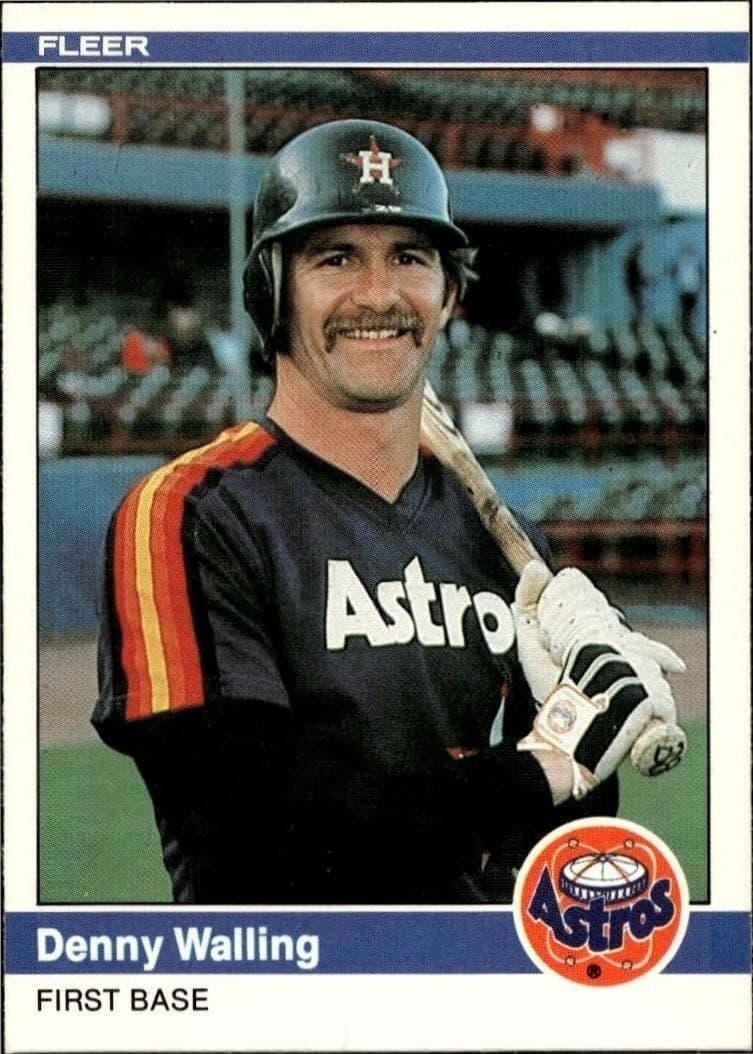 1984 Fleer Denny Walling #244 trading card