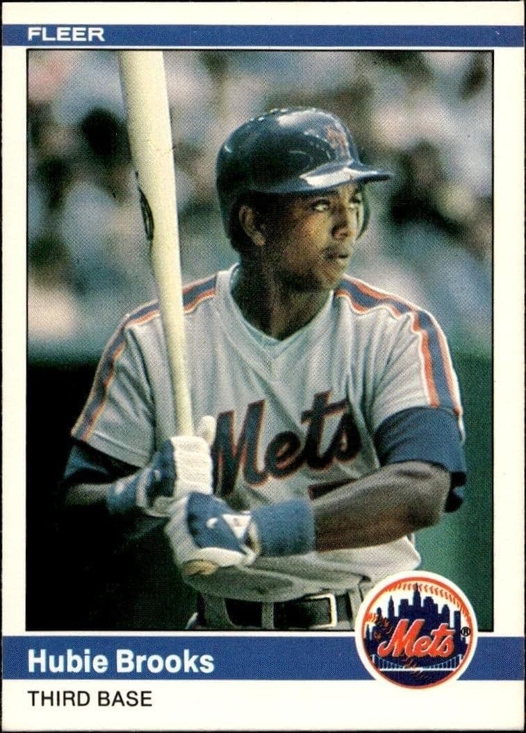1984 Fleer Hubie Brooks #582 trading card