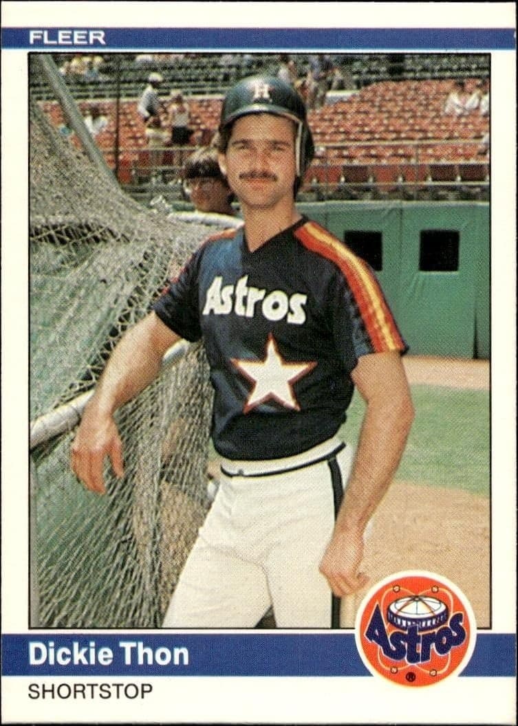 1984 Fleer Dickie Thon #243 trading card