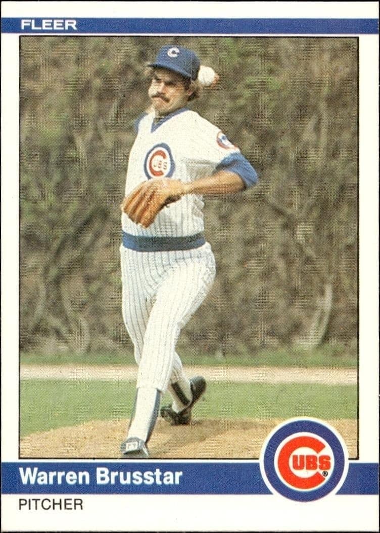1984 Fleer Warren Brusstar #487 trading card