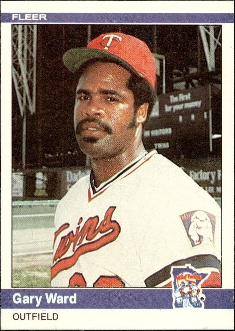 1984 Fleer Gary Ward #576 trading card