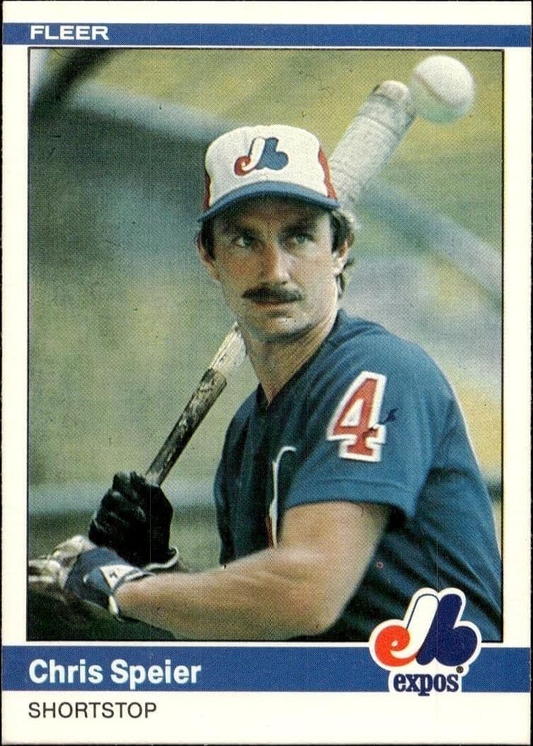 1984 Fleer Chris Speier #288 trading card