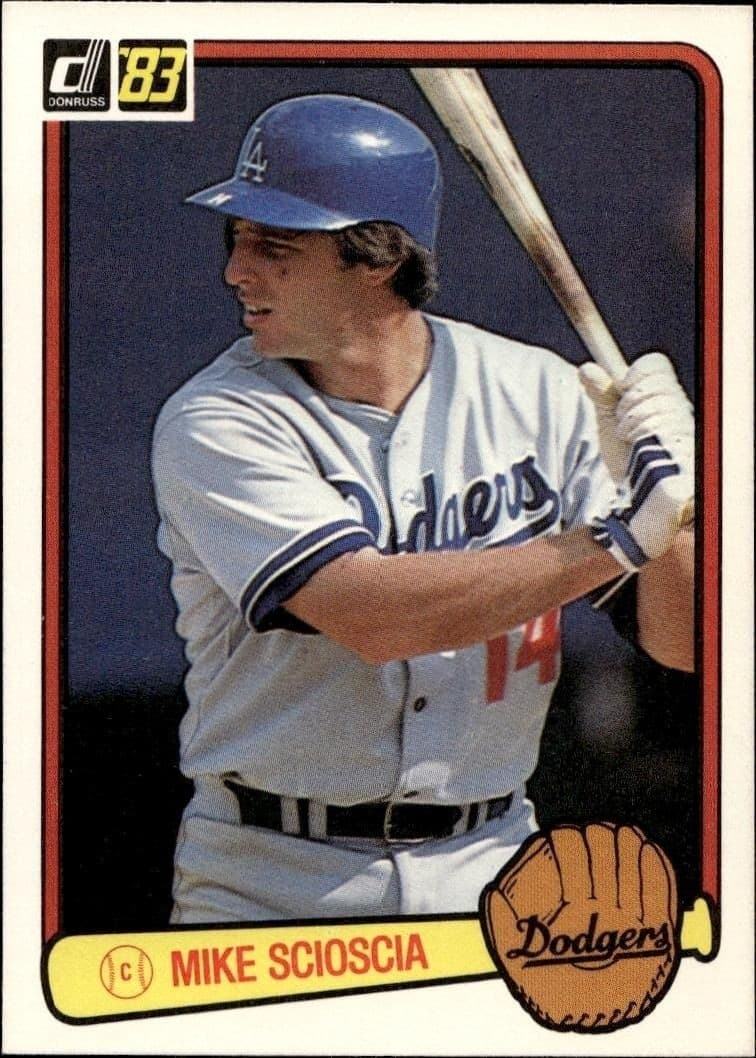 1983 Donruss Mike Scioscia #75 baseball trading card front