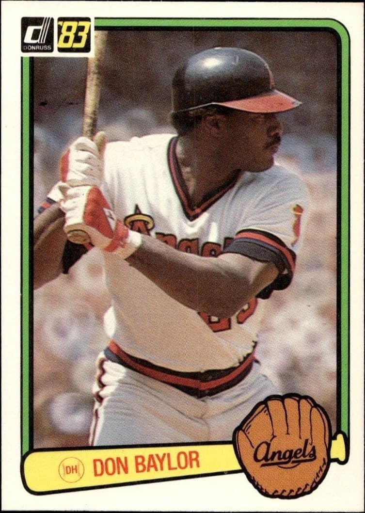 1983 Donruss Don Baylor #493 trading card