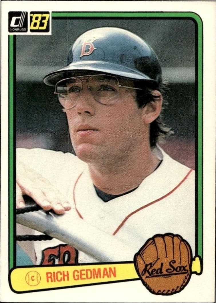1983 Donruss Rich Gedman #156 trading card