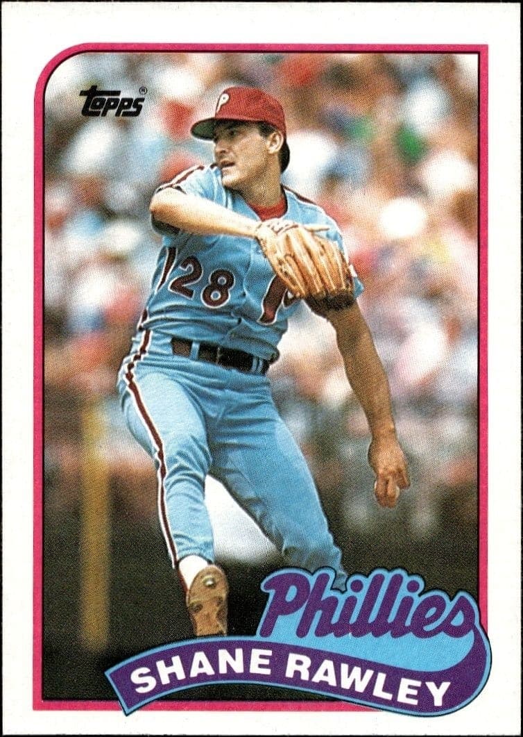 1989 Topps Shane Rawley #494 trading card