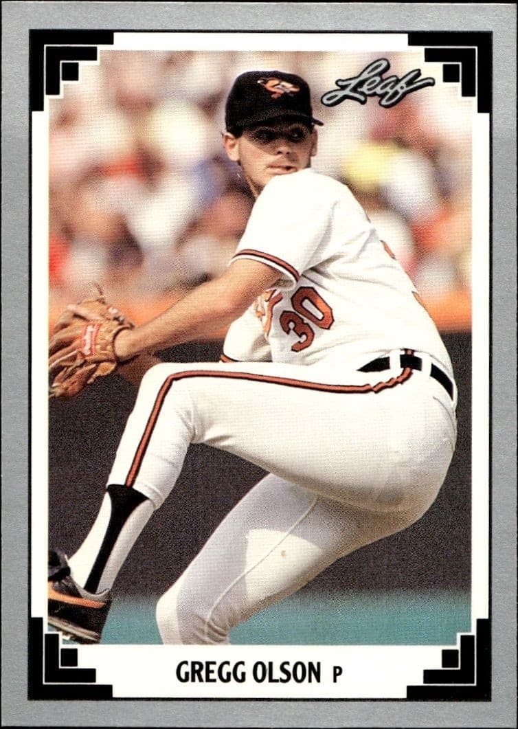 1991 Leaf Gregg Olson #519 trading card
