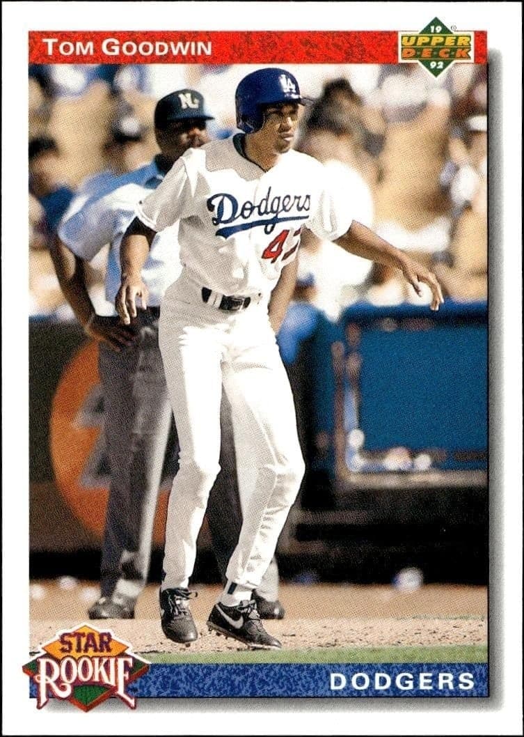 1992 Upper-Deck Low Number Tom Goodwin #20 trading card