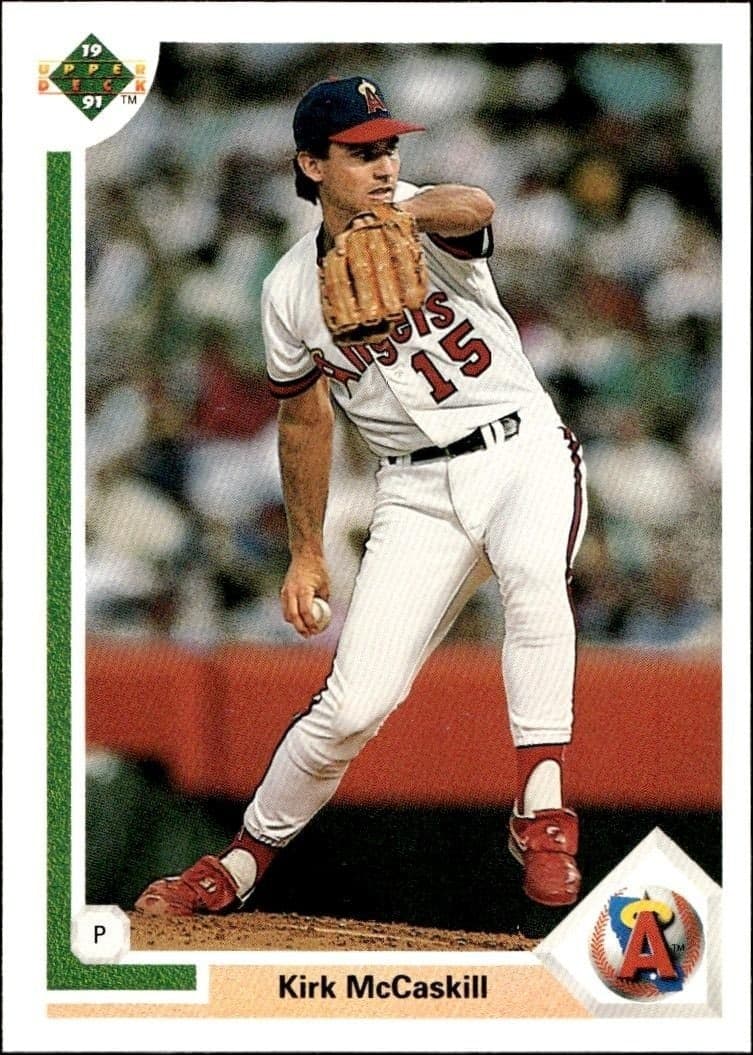 1991 Upper-Deck Low Number Kirk McCaskill #539 trading card
