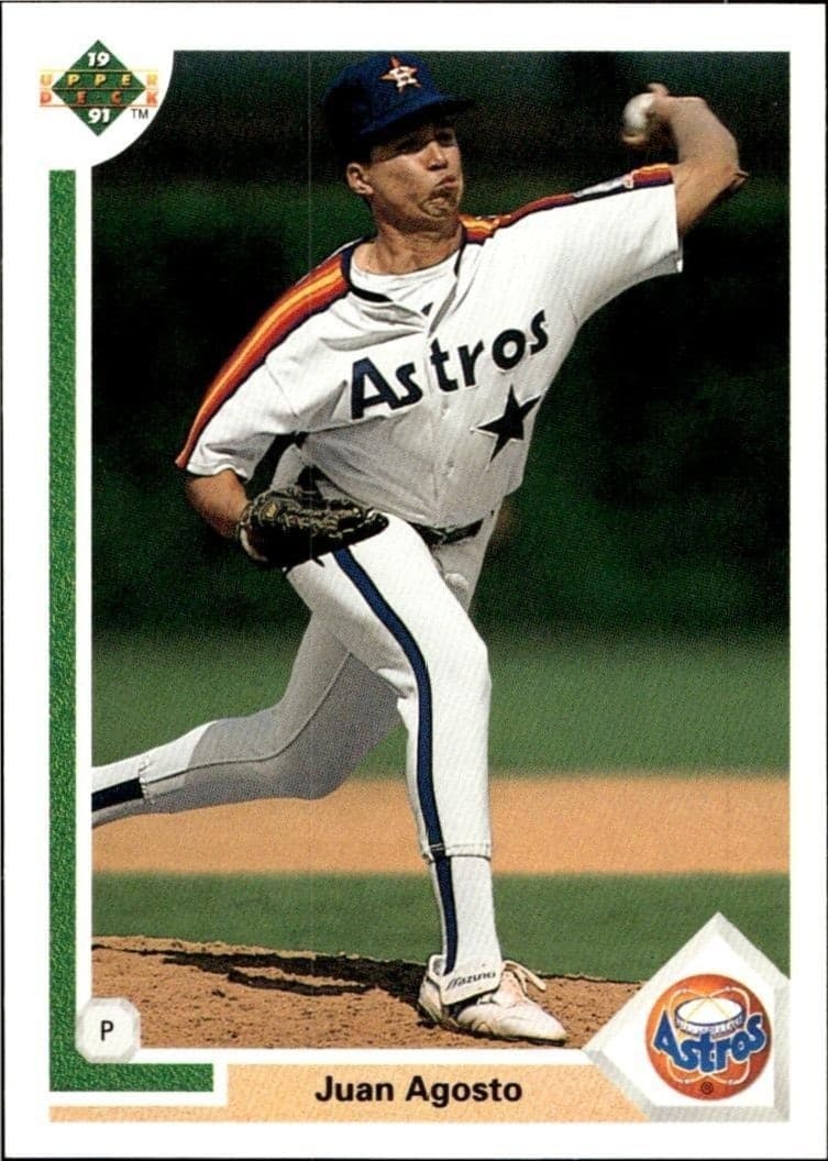 1991 Upper-Deck Low Number Juan Agosto #569 trading card