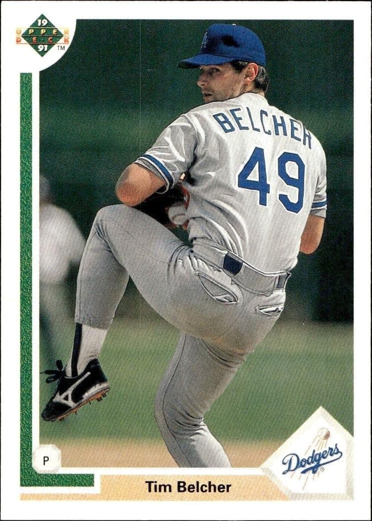 1991 Upper-Deck Low Number Tim Belcher #576 trading card
