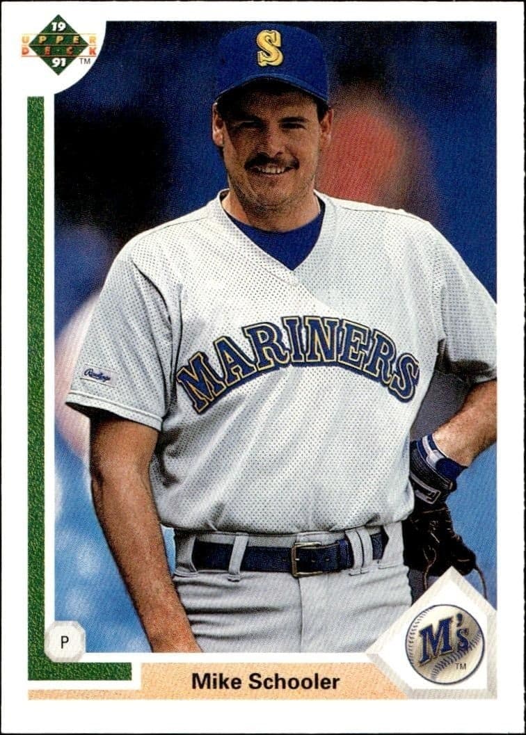 1991 Upper-Deck Low Number Mike Schooler #638 trading card