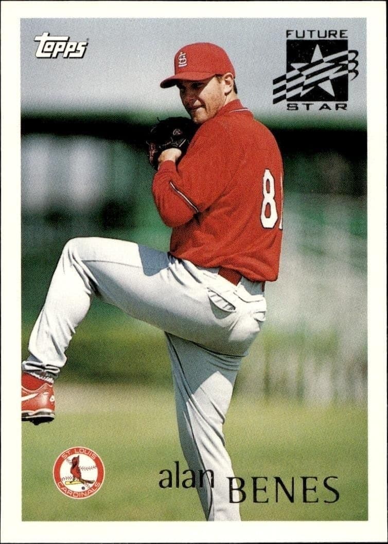 1996 Topps Series 1 Alan Benes #216 trading card