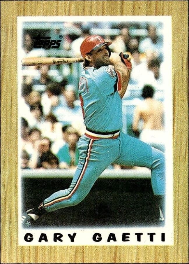 1987 Topps Minis Gary Gaetti #62 trading card